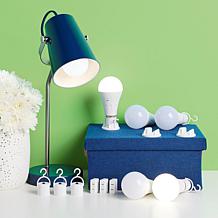 Living Glow 6-pack Multi-Socket Rechargeable LED Bulbs