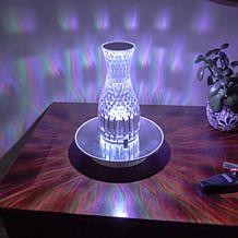 Living Glow Motorized Rotating Mirror Display Stand