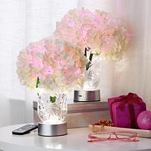 Living Glow Rechargeable LED Color Changing Flower Light - Set of 2