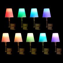 Living Glow RGB Wireless Rechargeable LED Wall Sconce - 2-pack