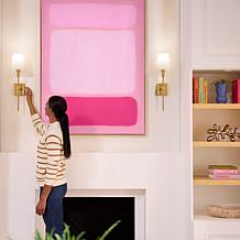 Living Glow RGB Wireless Rechargeable LED Wall Sconce - 2-pack