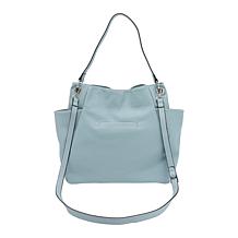 London Fog Amara Whipstitch Crossbody Strap Shopper Hobo Bag