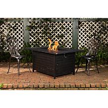 Longmont Aluminum Rectangular LPG Fire Pit
