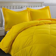 Lotus Home Bacteria Inhibiting Diamond Stitch Comforter Mini Set, Twin