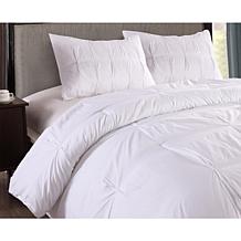 Lotus Home Bacteria Reducing WaterResistant Pintuck Comforter Set King