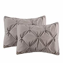 Lotus Home Cottonpure 100% Cotton Pintuck Duvet Cover Mini Set - King