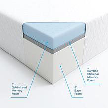 LUCID Comfort Collection 12" Plush Gel Memory Foam Mattress - Queen