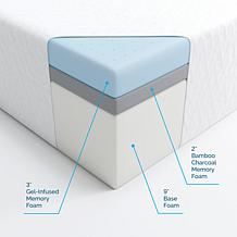 LUCID Comfort Collection 14" Gel Memory Foam Mattress - Twin