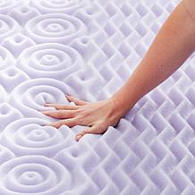 LUCID Comfort Collection 2" Zoned Lavender Memory Foam Topper- Twin XL