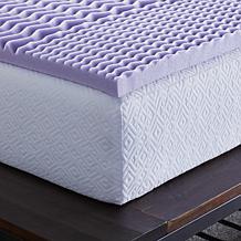 LUCID Comfort Collection 2" Zoned Lavender Memory Foam Topper - Twin