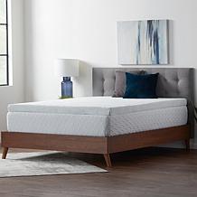 Lucid Comfort Collection 4" Gel Memory Foam Topper with Cover, Queen