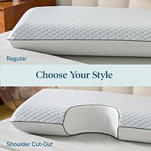 Lucid Comfort Collection Bamboo Charcoal Gel Memory Foam Pillow, Queen