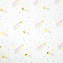 Lush Décor Soft & Plush Crib Sheet - Sunshine Rainbow Shooting Stars
