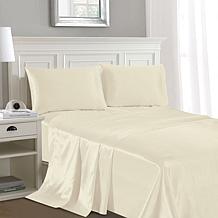 Luxury Home Silky Soft Satin 4-Piece Sheet Set- King