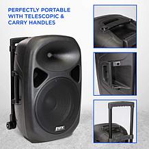 LyxPro 12" Portable PA System, Rechargeable Battery Speaker System