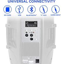 LyxPro 15" Portable PA System, Professional Powered Speaker System