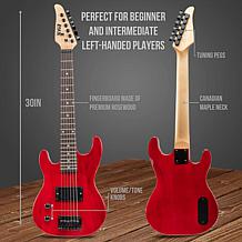 LyxPro 30" Left-Handed Electric Guitar Kit, Starter Set for Lefty Kids