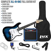 LyxPro 39" Electric Guitar Kit w/20W Amp & Electric Guitar Accessories