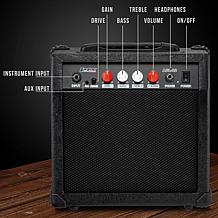 LyxPro Electric Guitar Amplifier 20-Watt Guitar Amp w/Built-In Speaker