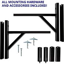 LyxPro Set of 2 Wall Mount Speaker Bracket, Heavy-Duty Speaker Mount