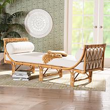 Macias Bohemian Natural Rattan Daybed 73" W x 29.5" H