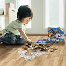 Madd Capp I Am Cat 24-Piece Animal Head-Shaped Puzzle