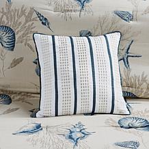 Madison Park Bayside 7-Piece Comforter Set Blue Queen