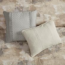 Madison Park Beacon 7 Piece Textured Cotton Blend Comforter Set Queen