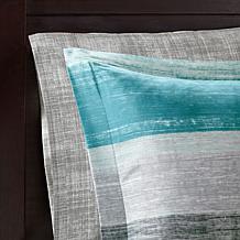 Madison Park Essentials Saben Comforter & Cotton Sheet Set, Aqua- Twin