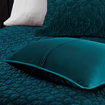 Madison Park Harper Faux Velvet Reversible 3pc Coverlet Set - K/Cal K