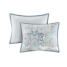 Madison Park Isla 8-Piece Reversible Comforter Set, Blue - Queen