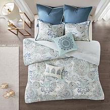 Madison Park Isla 8-Piece Reversible Comforter Set, Blue - King
