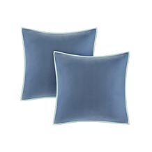 Madison Park Isla 8-Piece Reversible Comforter Set, Blue - King
