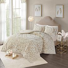 Madison Park Laetitia Tuft Chenille Medallion Comforter Set