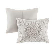 Madison Park Laetitia Tufted Chenille Medallion Comforter Set- K/Cal K