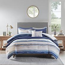 Madison Park Marina 8-pc Seersucker Comforter/Coverlet Set- Full/Queen