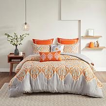 Madison Park Nisha Orange Comforter Set - King/Cal King