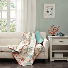 Madison Park Pebble Beach Oversized Cotton Quilted Throw 50" x 70"