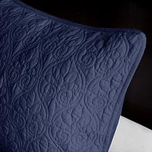 Madison Park Quebec King Quilted Bedspread Set - Navy