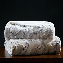 Madison Park Sachi Oversized Faux Fur Throw 60"x70" -  Natural