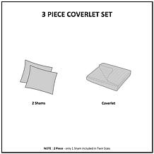 Madison Park Tuscany 3-pc Reversible Scalloped Coverlet Set Full/Queen