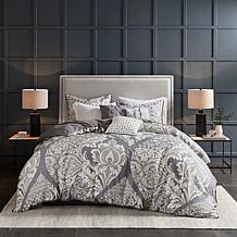 Madison Park Vienna 6-pc Printed Duvet Cover Set - Grey, Full/Queen