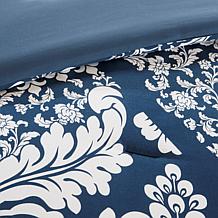Madison Park Vienna 7-piece Cotton Comforter Set - Indigo, Queen