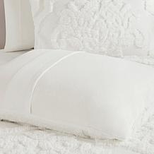 Madison Park Viola 3pc Cotton Chenille Damask Comforter Set - F/Q