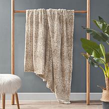 Madison Park Zuri Oversized Faux Fur Throw 60" x 70" - Leopard