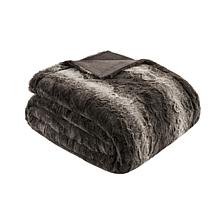 Madison Park Zuri Oversized Faux Fur Throw 60"x70" -  Brown