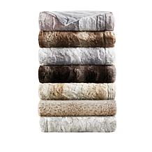 Madison Park Zuri Oversized Faux Fur Throw 60"x70" -  Sand