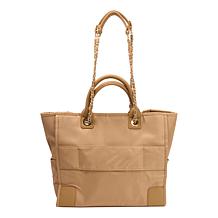 Marcy McKenna Luxe Resort Tote Bag with Removeable Chain Link Strap