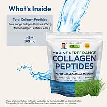 Marine and Free Range Collagen Peptides with MSM - 60 Servings