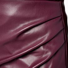 Mark & James by Badgley Mischka Huda Faux Leather Wrap Skirt - Wine